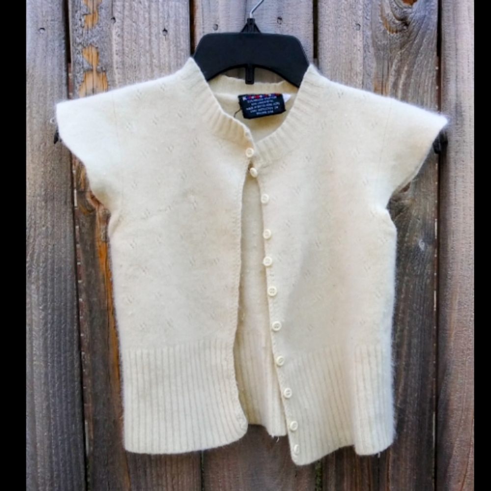 Toddler girl lambswool short sleeve top